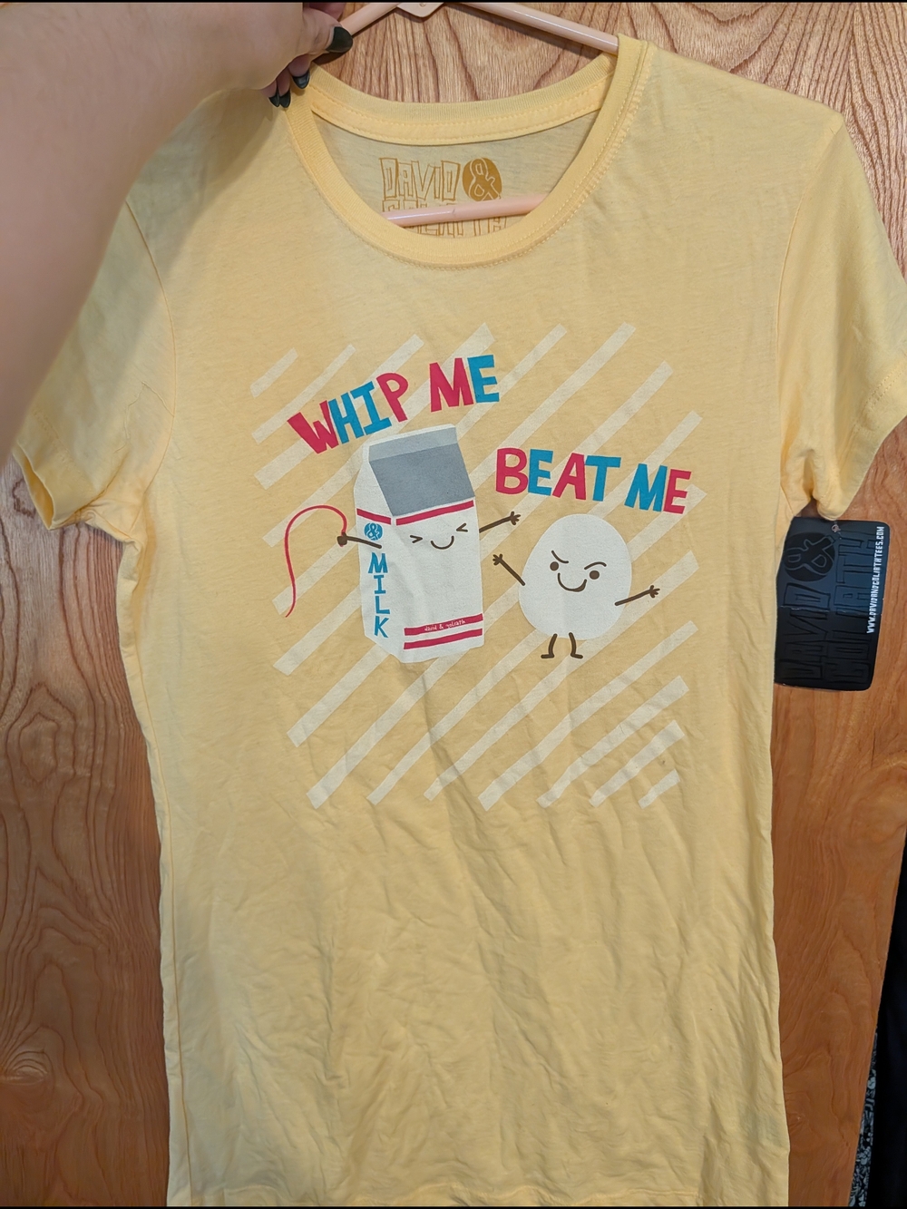 Yellow Graphic Short Sleeve Tee – Whip Me Beat Me